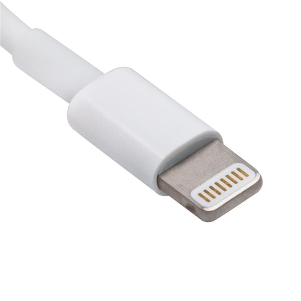 Ekstra kvalitets USB-kabel til iPhone og iPad, 1 meter (hvid)