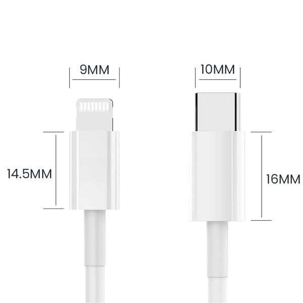Snabbladdare iPhone Type-C Lightning 20W