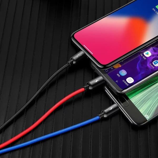 Cable Baseus Rapid USB Cable 3in1 Type C / Lightning / Micro 3A