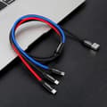 Miniatyrbild 4 av 7: Cable Baseus Rapid USB Cable 3in1 Type C / Lightning / Micro 3A