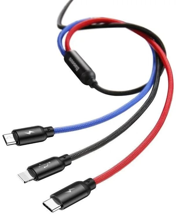 Cable Baseus Rapid USB Cable 3in1 Type C / Lightning / Micro 3A