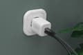 Miniatyrbilde 4 av 5: Digitus - Strømadapter - GaN - 65 watt - 3.25 A - PD 3.0 - 2 utgangskontakter (24 pin USB-C) - på kabel: USB-C - hvit