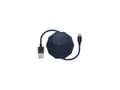 Miniatyrbild 1 av 5: Usbepower COSMO Lightning - 1.2m Lightning cable with case - Navy