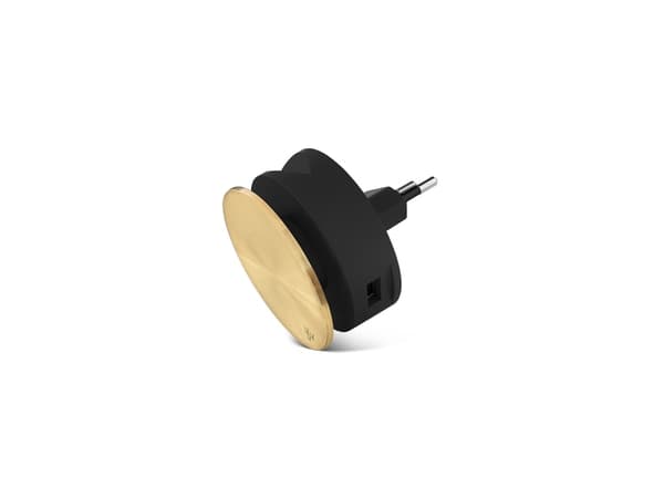 Usbepower AERO MINI Luxury Editon - Dual USB roll charger with iPhone stand and cable roller - Copper