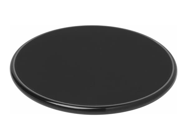 eSTUFF - Trådlös laddningsplatta - snabb - 15 Watt - svart