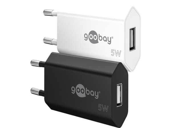 goobay - Strømadapter - 5 watt - 1 A (USB) - hvit