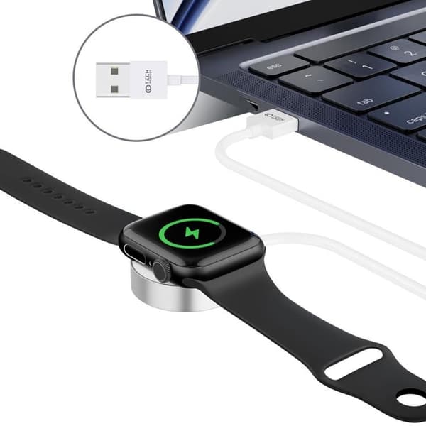 Tech-Protect Apple Watch Magnetic Laddare 120cm - Vit