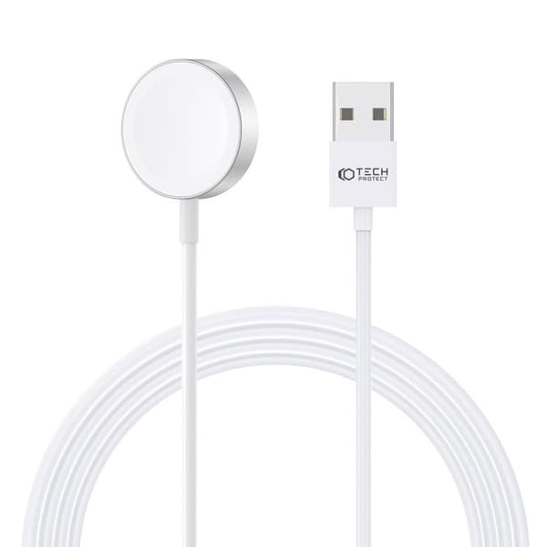 Tech-Protect Apple Watch Magnetic Laddare 120cm - Vit