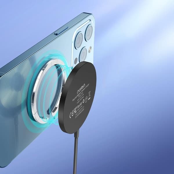 Choetech Magnetic Magsafe Trådlös Laddare 15W - Svart