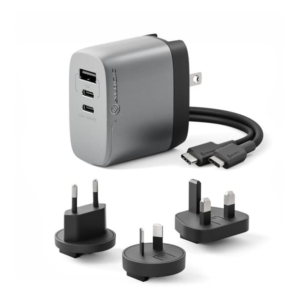 ALOGIC Laturi Rapid Power 67W Multi-Country Travel GaN Charger Harmaa