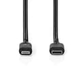Pikkukuva 3 / 6: Nedis Lightning Kaapeli | USB 2.0 | Apple Lightning 8-Pin | USB-C™ Uros | 480 Mbps | Niklattu | 2.00 m | Pyöreä | PVC | Musta | Kirjekuori