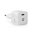 Miniatyrbilde 5 av 9: Nedis vegg lader | 30 W | PD3.0 30W | Hurtigladefunksjon | 1.5 / 2.0 / 2.5 / 3.0 A | Antall utganger: 1 | USB-C™ | Automatisk Spenning Utvalg | Hvit