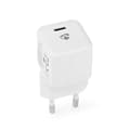 Miniatyrbilde 2 av 9: Nedis vegg lader | 30 W | PD3.0 30W | Hurtigladefunksjon | 1.5 / 2.0 / 2.5 / 3.0 A | Antall utganger: 1 | USB-C™ | Automatisk Spenning Utvalg | Hvit