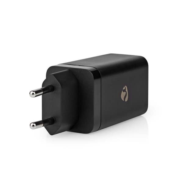 Nedis Vægoplader | 65 W | GaN | PD3.0 18W / PD3.0 20W / PD3.0 27W / PD3.0 36W / PD3.0 45W / PD3.0 60W / PD3.0 65W / QC3.0 | Hurtigopladningsfunktion |