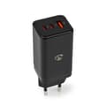 Miniatyrbillede 2 af 9: Nedis Vægoplader | 65 W | GaN | PD3.0 18W / PD3.0 20W / PD3.0 27W / PD3.0 36W / PD3.0 45W / PD3.0 60W / PD3.0 65W / QC3.0 | Hurtigopladningsfunktion |
