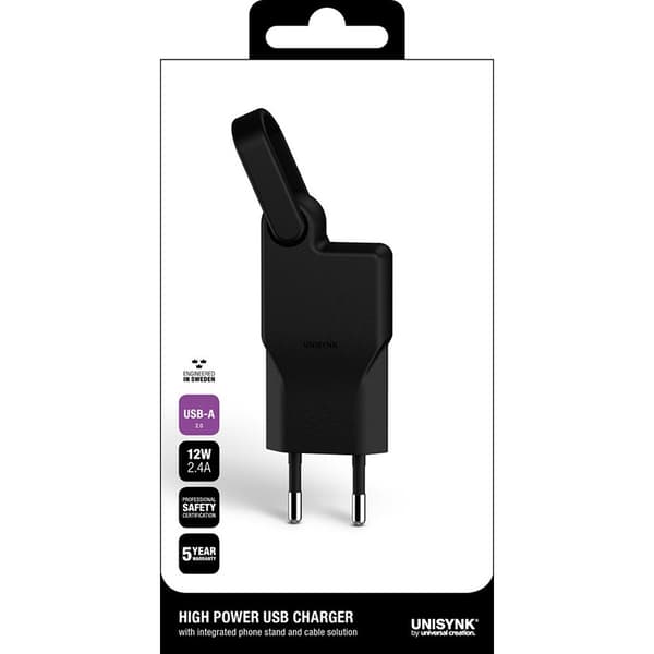 Unisynk USB-A Vægoplader G2 12W