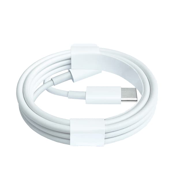 2M USB-C til USB-C 60W hurtigopladningskabel hvid
