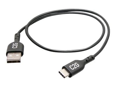 C2G 1.5ft USB C to USB A Adapter Cable - USB 2.0 - 480Mbps - M/M - USB-kabel - 24 pin USB-C (hane) till USB (hane) - USB 2.0 - 50 cm - svart