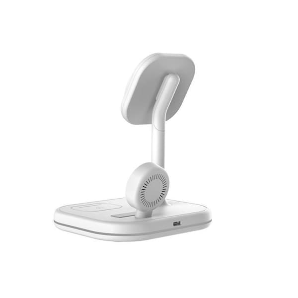 Tech-Protect 3-in-1 Trådlös Laddare Magsafe iPhone, Apple Watch, AirPods - Vit
