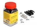 Pikkukuva 5 / 5: DeLOCK 66990, RJ45, Musta, Hopea, Polykarbonaatti (PC), Cat6a, SF/UTP (S-FTP), 15 mm