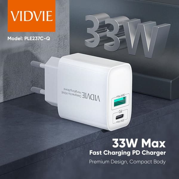 Komplett laddare -Adapter 2x & Lightning/USB-A kabel 1m