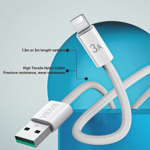 Komplett laddare -Adapter 2x & Lightning/USB-A kabel 1m