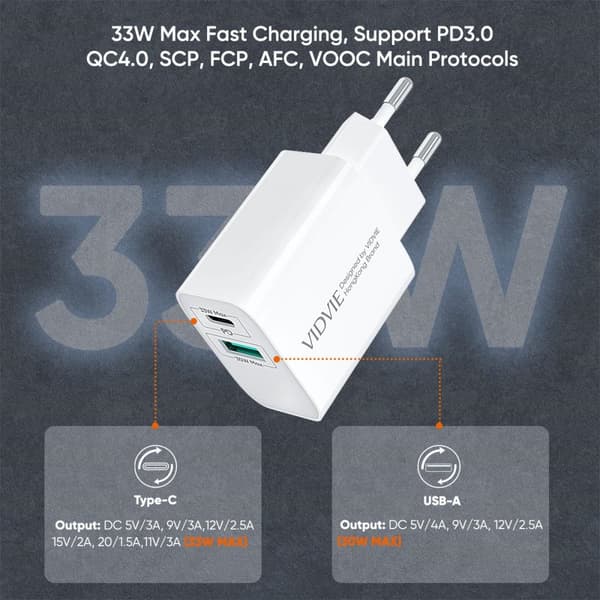Komplett laddare -Adapter 2x & Lightning/USB-A kabel 1m