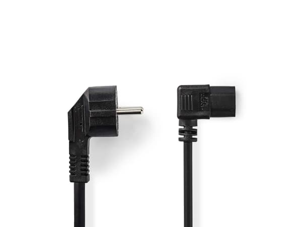 Nedis CEGL10020BK20, 2 m, Strømplugg type F, IEC 320