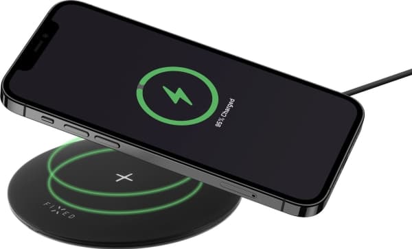 FIXED SlimPad - Trådløs ladepute - 15 watt - svart
