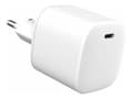 Miniatyrbilde 2 av 4: eSTUFF INFINITE - Strømadapter - GaN, 100% recycled plastic - 45 watt - 3 A - Apple Fast Charge, PD 3.0, QC 3.0 (24 pin USB-C) - hvit