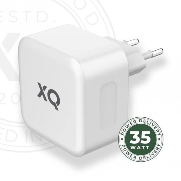 XQISIT Lader 35W 2xUSB-C GaN Wall Charger