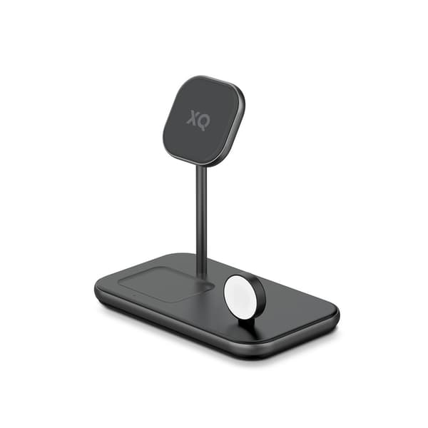 XQISIT Laturi 3-in-1 Wireless Charger Aluminum MagSafe