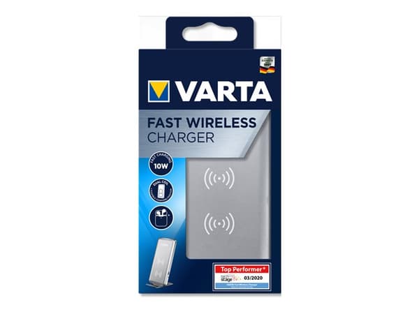 Varta Fast Wireless Charger - Trådløs ladepute - 10 watt - Fast Charge