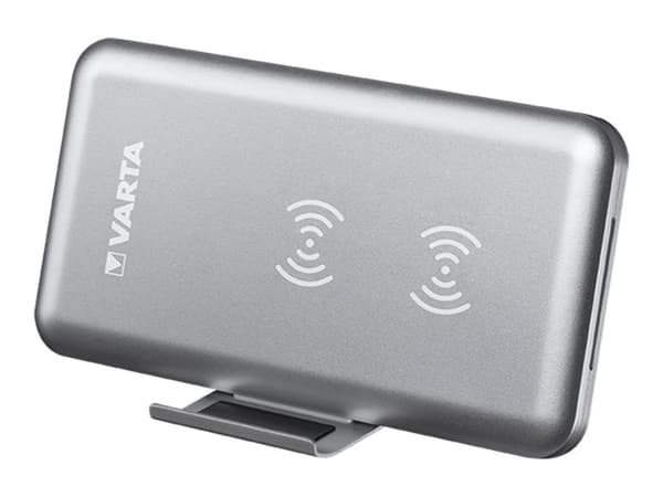 Varta Fast Wireless Charger - Trådløs ladepute - 10 watt - Fast Charge Sølv