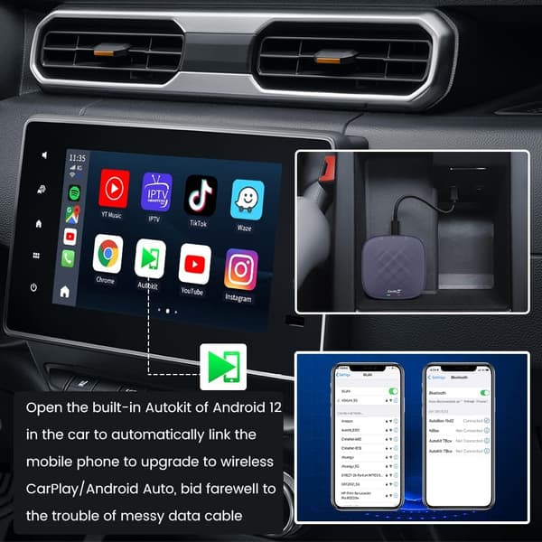 Carlinkit T-Box Plus 64GB AI Box Android Auto/Carplay TV