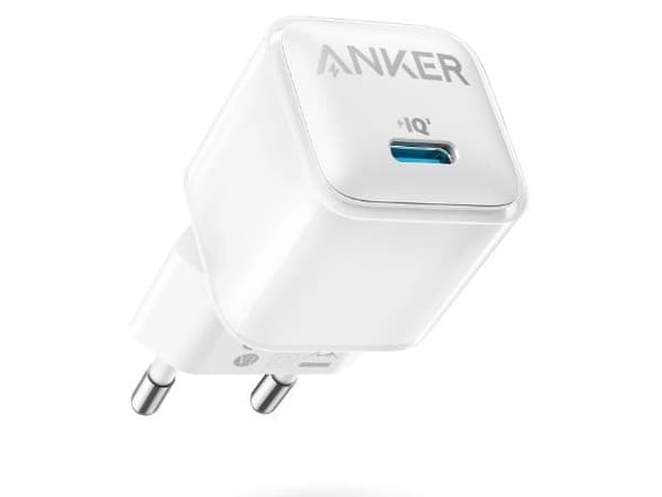 Anker Nano pro series 5 511 - Strømadapter - nano pro - 20 watt - 3 A - IQ 3.0 (24 pin USB-C) - aurorahvit Hvit