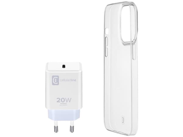 Cellularline 8018080447891, Etui, Apple, iPhone 14 Pro Max, 17 cm (6.7"), Hvit