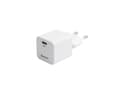 Miniatyrbilde 4 av 5: eSTUFF INFINITE - Strømadapter - GaN, 100% recycled plastic - 30 watt - 3 A - PD 3.0, Apple Fast Charge, QC 3.0 (24 pin USB-C) - hvit
