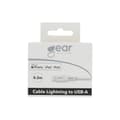 Miniatyrbilde 8 av 8: Gear Rund ladekabel Lightning til USB-A 0,3m Hvit MFI