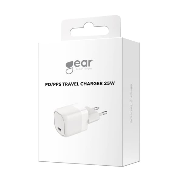 Gear Lader 220V 1xUSB-C PD/PPS 25W Hvid