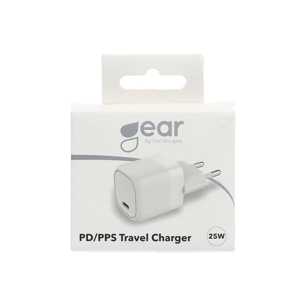 Gear Lader 220V 1xUSB-C PD/PPS 25W Hvid