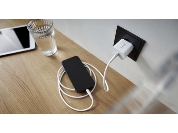 Intenso W20C - Strömadapter - 20 Watt - 3 A - PD 3.0, QC 4.0, PD/PPS (24 pin USB-C) - vit