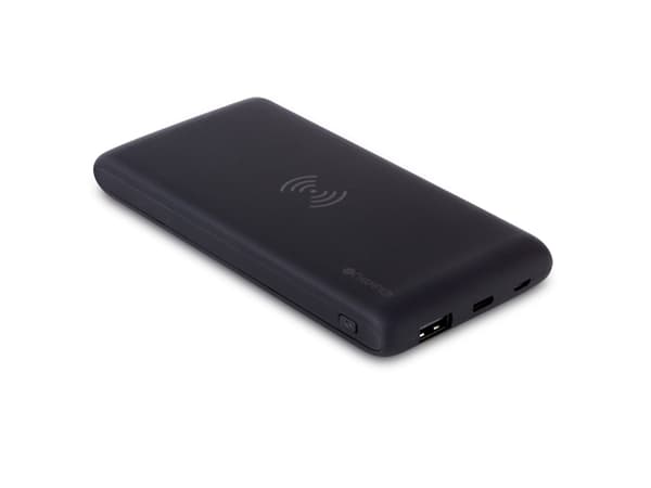PowerBank 10.000 mAh 12W + Wireless Charging Svart