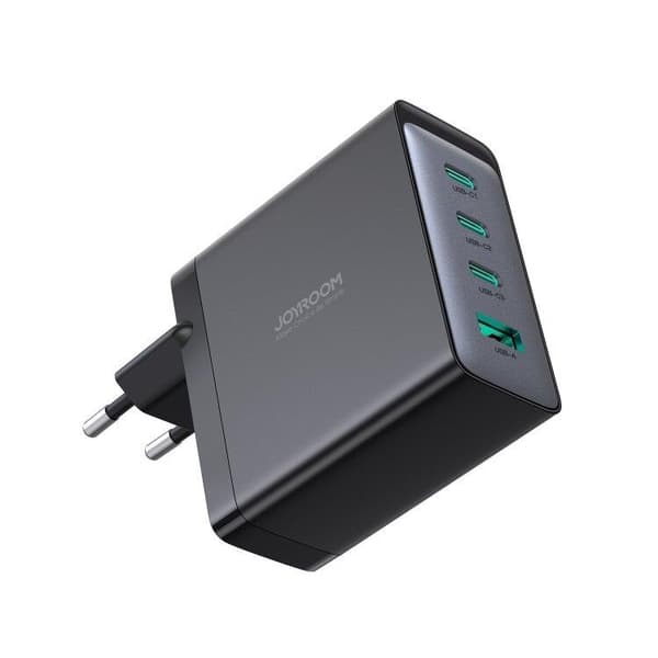 Joyroom GaN laddare 3x USB-C USB-A + USB-C/USB-C Kabel 100W - Svart