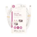 Miniatyrbilde 5 av 5: Nedis Lightning Kabel | USB 2.0 | Apple Lightning 8-Pinners | USB-C™ Hann | 480 Mbps | Nikkel belagt | 2.00 m | Rund | PVC | Hvit | Label