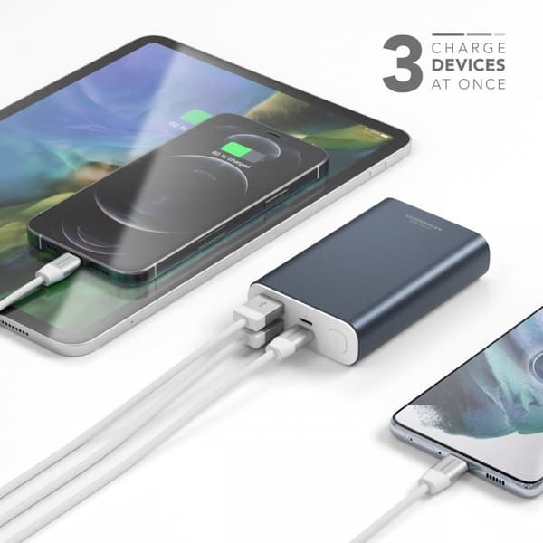 Vonmählen Powerbank Evergreen 10 000 mAh Tummansininen