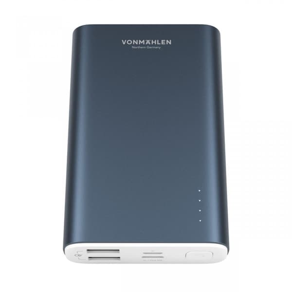 Vonmählen Powerbank Evergreen 10 000 mAh Tummansininen Sininen