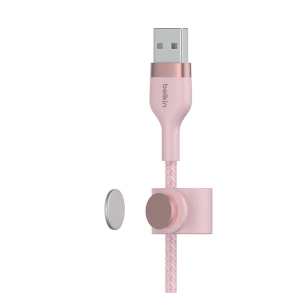 Belkin BOOST CHARGE USB-A to LTG_Braided Silicon 3m Pink