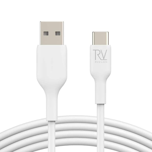Rvelon USB-A till USB-C Kabel 1M - Vit