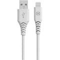 Miniatyrbild 1 av 3: Celly Planet USB-A - Lightning-kabel 1,5m av 100% återvunnen plast Vit